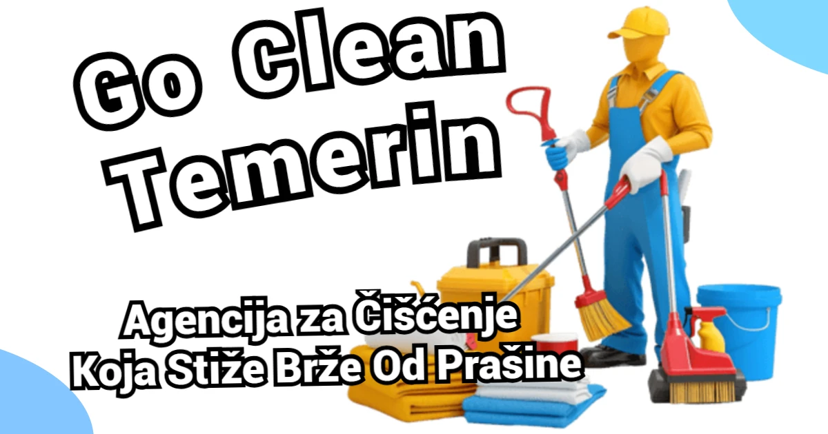 Go Clean Temerin – Agencija za Čišćenje Koja Stiže Brže Od Prašine – hero slika