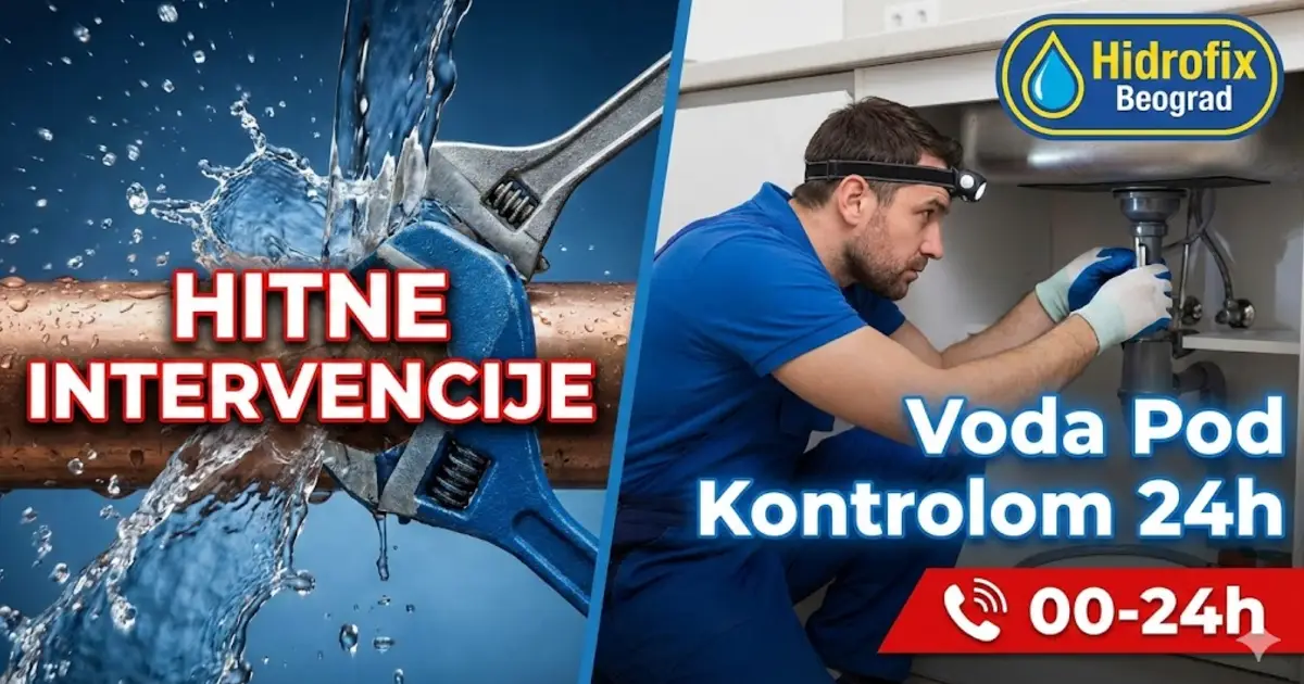 Hidrofix Beograd - Voda Pod Kontrolom 24h – hero slika