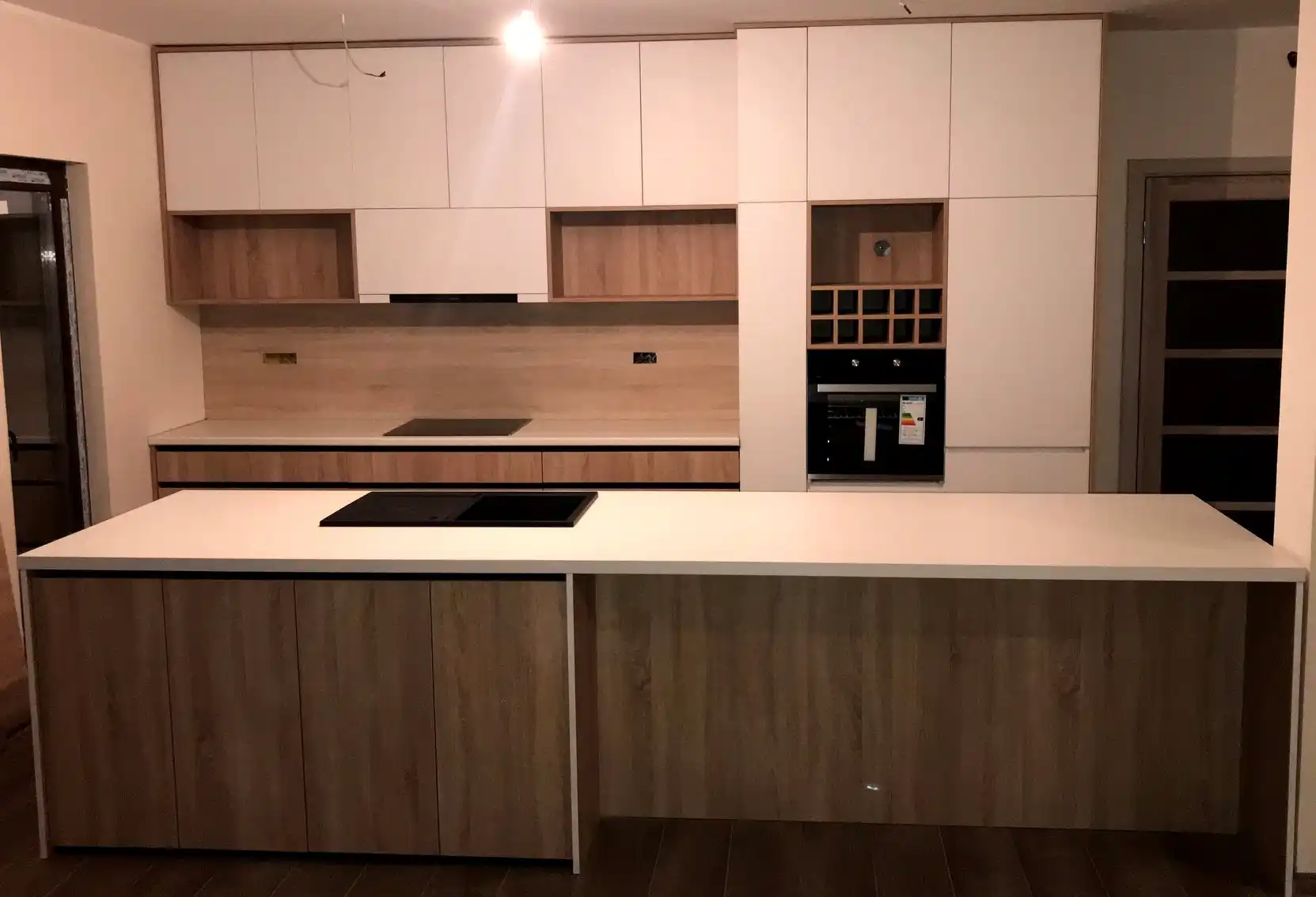 Rustično-moderna kuhinja po meri – Novi Sad